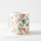 Mug Tortue de mer Rêves Cœurs Pêche (Devant gauche)