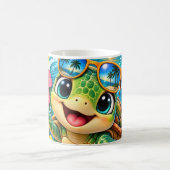 Mug Tortue de mer tropicale heureuse (Centre)