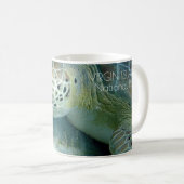 Mug Tortue de mer verte, Plantes de mer, Îles Vierges  (Devant droit)