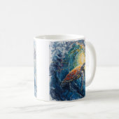 Mug Tortue de mer vitrail (Devant droit)