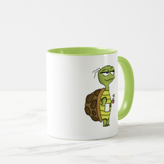 Mug Tortue de plage (Devant droit)