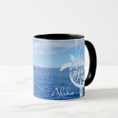 Mug Tortue d'îles d'Hawaï Aloha (Devant droit)