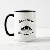 Mug Tortue effrayée se cachant dans sa coque (Gauche)