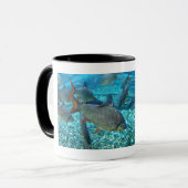 Mug Tortue et bancs de poissons (Devant gauche)