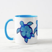 Mug Tortue et ketmie bleues de Honu (Gauche)