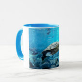 Mug Tortue et poisson (Devant gauche)