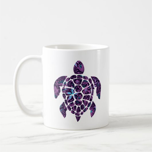 Mug Tortue florale (Gauche)