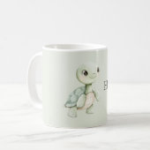 Mug Tortue heureuse mignonne (Devant gauche)