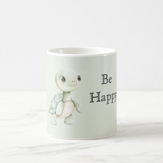 Mug Tortue heureuse mignonne (Centre)