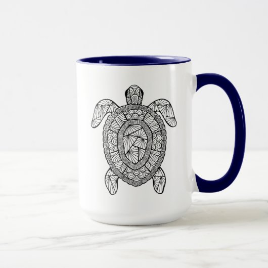 Mug Tortue inspirée (Droite)