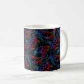 Mug Tortue marine dans des couleurs psychédéliques mul (Devant droit)