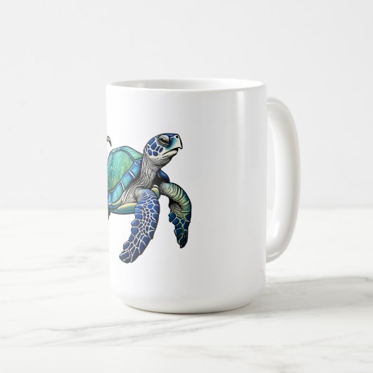 MUG TORTUE MARINE DE L'OCÉAN (Devant droit)