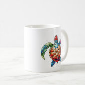 Mug Tortue marine en verre (Devant droit)