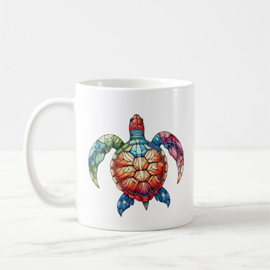 Mug Tortue marine en verre (Gauche)
