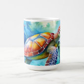 Mug Tortue marine peinte (Centre)