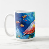 Mug Tortue marine peinte (Gauche)