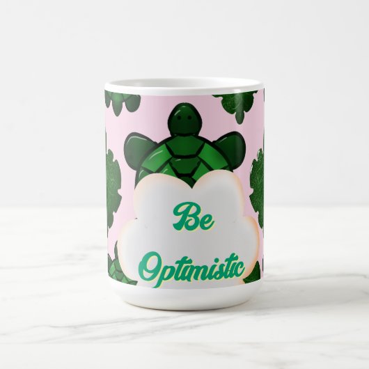 Mug Tortue Mignonne Motif Sans Couture, Tropical  (Centre)