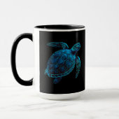 Mug Tortue nageuse, bleu (Gauche)