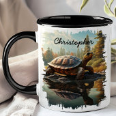 Mug Tortue par Reflection du lac Forest