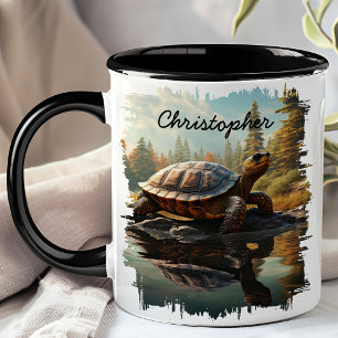 Mug Tortue par réflexion de Forest Lake