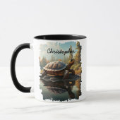 Mug Tortue par réflexion de Forest Lake (Gauche)