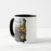Mug Tortue par réflexion de Forest Lake (Devant gauche)