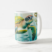 Mug Tortue peinte (Devant droit)