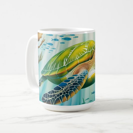 Mug Tortue peinte (Devant gauche)