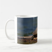 Mug Tortue peinte sur un bûcher (Gauche)