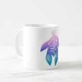 Mug Tortue pourpre de mandala (Devant gauche)