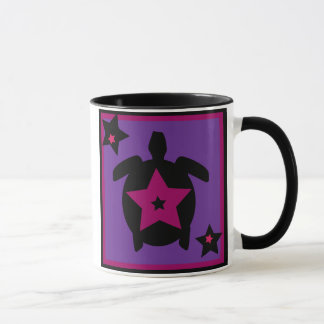 Mug Tortue pourpre Étoiles