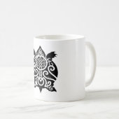 Mug Tortue Snapper Silhouette Noire (Devant droit)