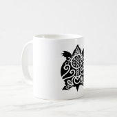 Mug Tortue Snapper Silhouette Noire (Devant gauche)