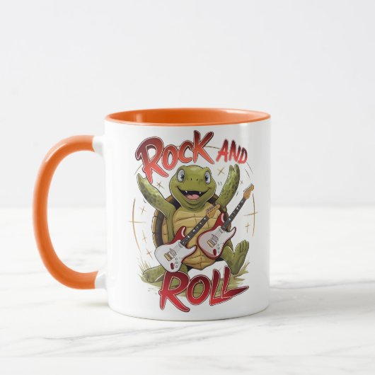Mug Tortue super Frottant Le Rocher Et Le Rouleau (Gauche)