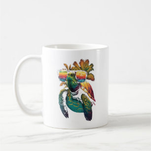 Mug Tortue Tortues de mer hawaïennes Plage Hawaï Palmi