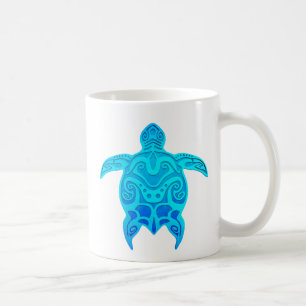 Mug Tortue tribale bleue