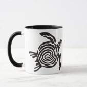 Mug Tortue Tribale Noir et Blanc (Gauche)