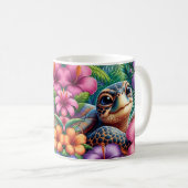 Mug Tortue Tropicale Vibrante (Devant droit)