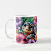 Mug Tortue Tropicale Vibrante (Gauche)