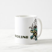 Mug Tortue vapeur unique. (Devant droit)
