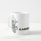 Mug Tortue vapeur unique. (Devant gauche)