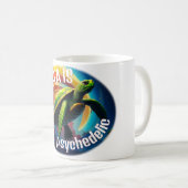 Mug Tortue verte flottant dans l'avion astral (Devant droit)