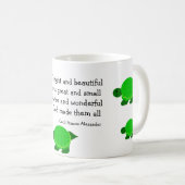 Mug Tortues avec citation inspirante (Devant droit)