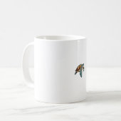 Mug Tortues Conception Sous-Marine Pour Plongeurs (Devant gauche)