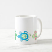 Mug Tortues de bébé nageant (Devant droit)