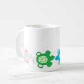 Mug Tortues de bébé nageant (Devant gauche)