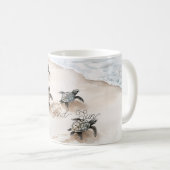 Mug Tortues de mer Sable Soleil Plage (Devant droit)