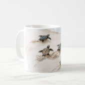 Mug Tortues de mer Sable Soleil Plage (Devant gauche)