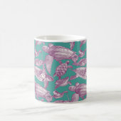 Mug tortues de mer violet turquoise (Centre)