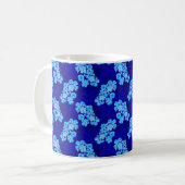 Mug Tortues de Miel Bleu Océan Hibiscus Fleurs (Devant gauche)